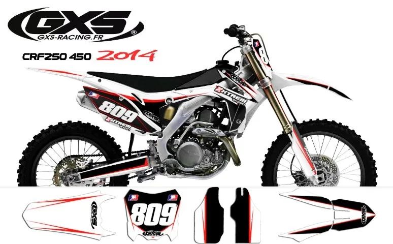 Kit déco Decal Kit Honda 250 450 CRF 2014 Trax