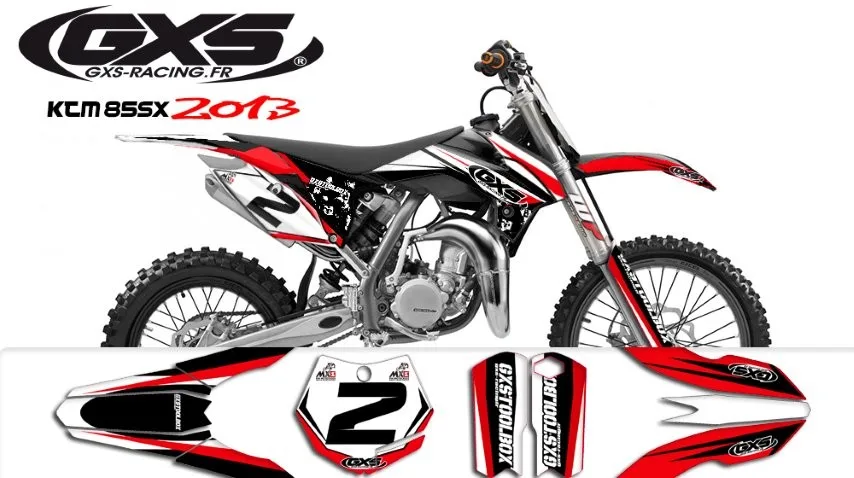 Kit déco KTM 85 SX 2013-2014-2015 GXS