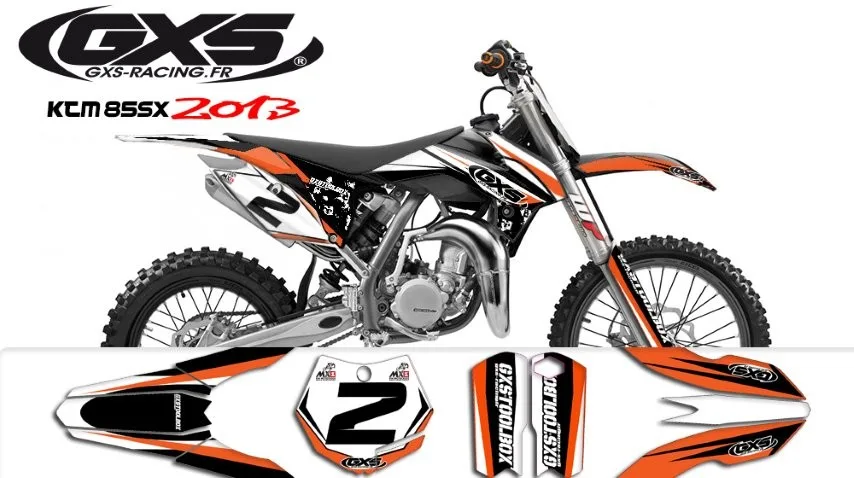 Kit déco KTM 85 SX 2013-2014-2015 GXS