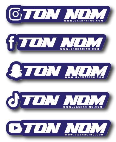 Kit déco Printed Social Media Stickers