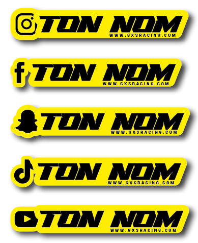 Kit déco Printed Social Media Stickers — vue 10