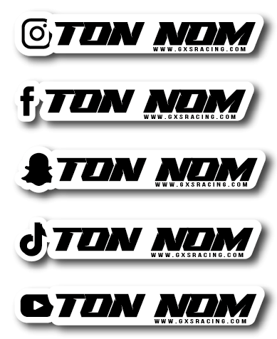 Kit déco Printed Social Media Stickers — vue 11