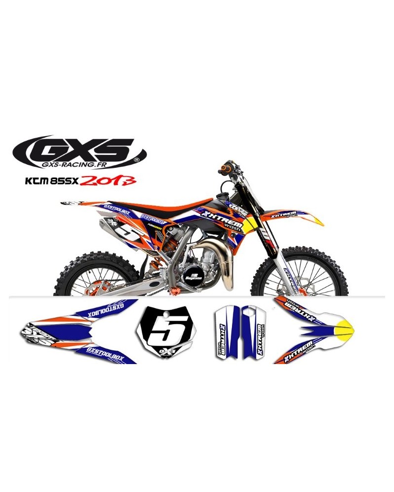 Kit Déco KTM 85 SX 2013-2014-2015 GXS Réplica 2014 KTM Standard Graphic Kit
