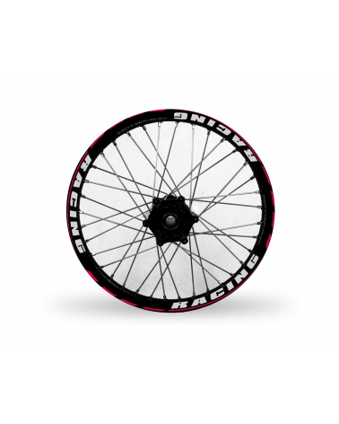 Soft Racing V4 Magenta rims graphic kit