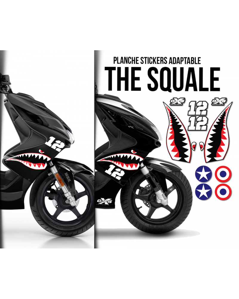 Planche Stickers Adaptable THE SQUALE