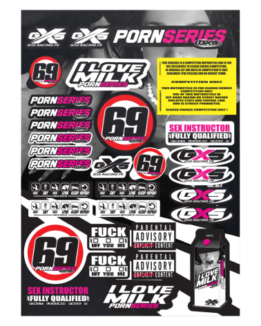 Plate A3 PORNSERIES Stickers Stickers