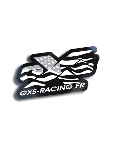 Sticker GXS RACING BLACK US Logos Officiel GXS