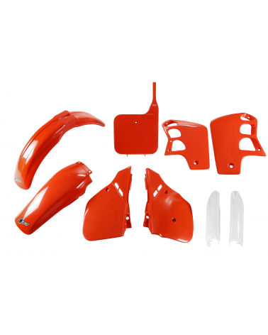 Kit plastique HONDA CR 500 1989-1990 Orange Cr 90 1989-1990