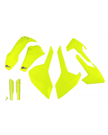 Kit plastique HUSQVARNA TE 125 2017-2019 Jaune Fluo 2017-2019