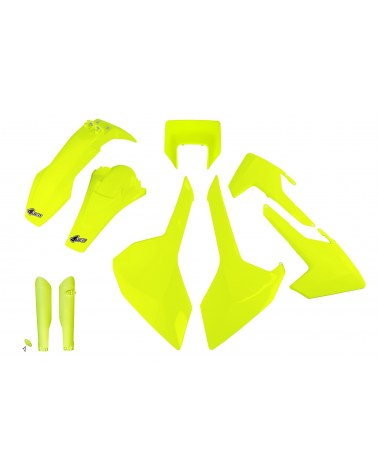 Kit plastique HUSQVARNA TX 125 2017-2019 Jaune Fluo 2017-2019