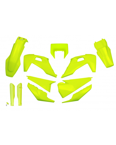 Kit plastique HUSQVARNA TX 125 2020-2022 Jaune Fluo 2020-2022