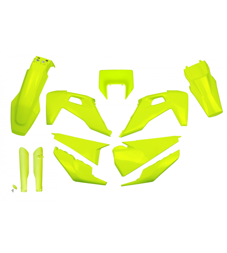 Kit plastique HUSQVARNA TE 150 2020-2023 Jaune Fluo 2020-2023