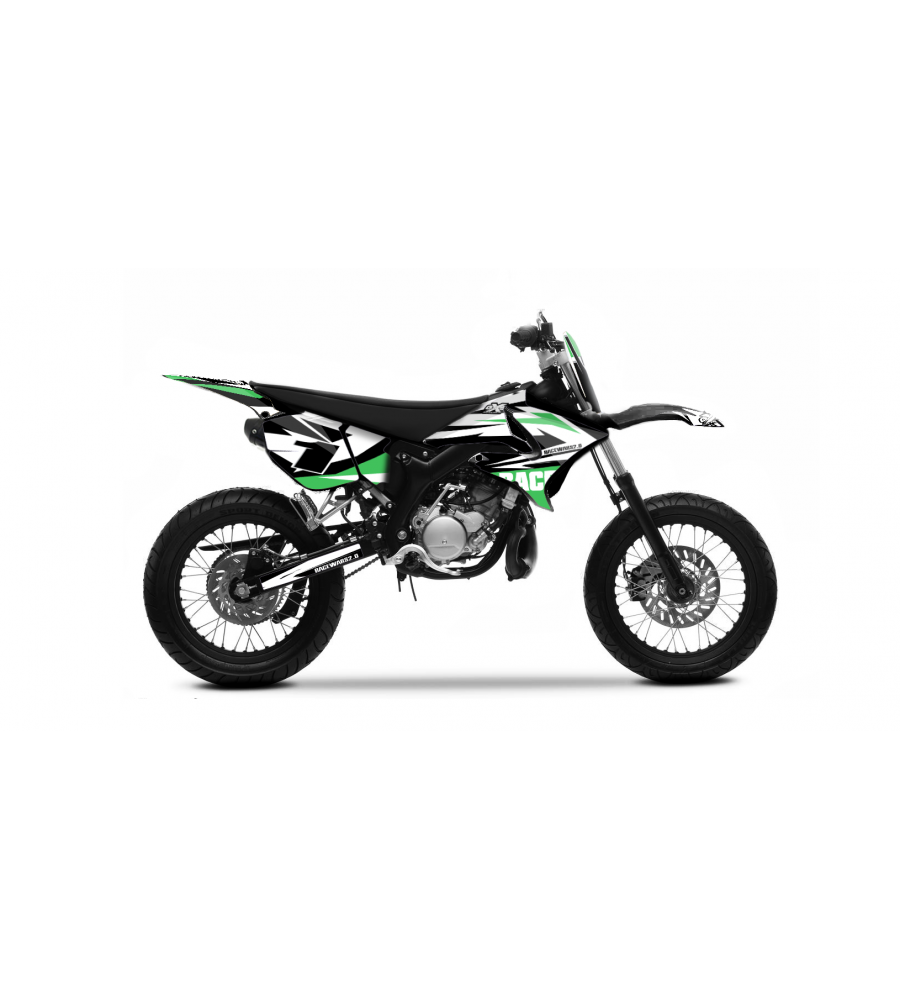 Graphic kit YAMAHA DT50 RACEWARS 04-18 GREEN Tips !