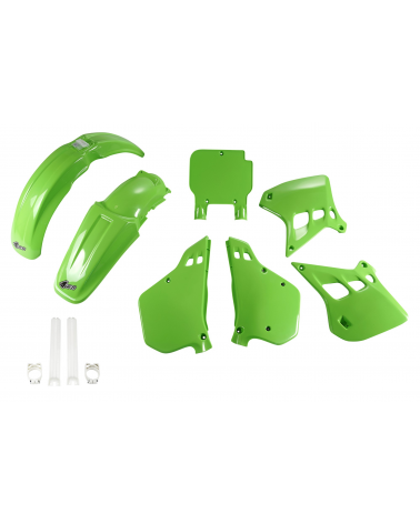 Kit plastique KAWASAKI KX 125 1990-1991 Vert 1990-1991