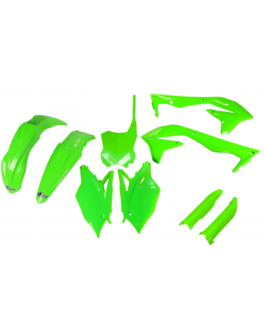 Kit plastique KAWASAKI KXF 450 2016-2017 Vert Fluo 2016-2017