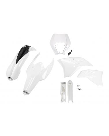 Kit plastique KTM EXC 125 2009-2011 Blanc 2009-2011