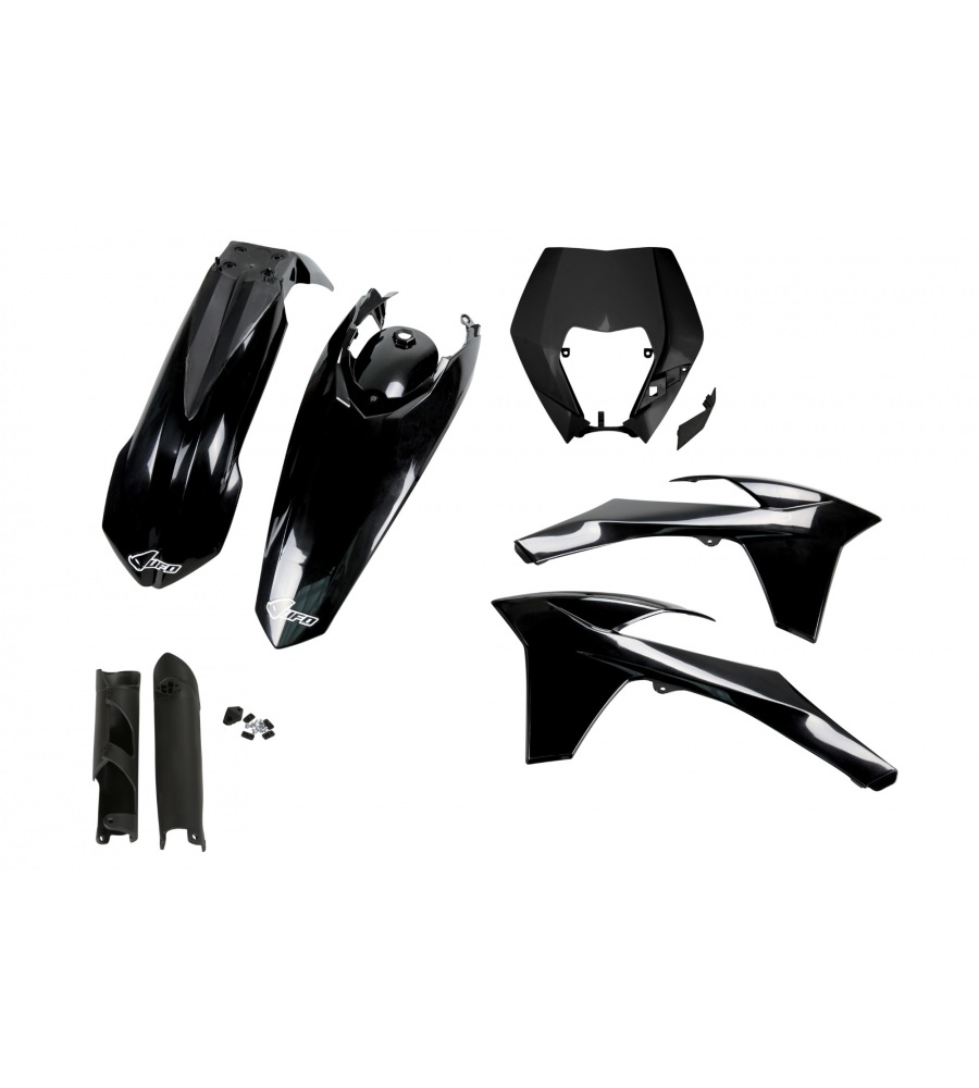 Kit plastique KTM EXC 200 2012-2013 Noir 2012-2013