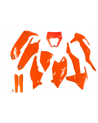 Kit plastique KTM EXC 300 2017-2019 Orange Fluo 2017-2019