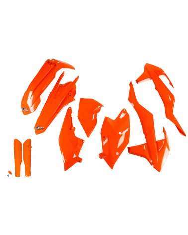 Kit plastique KTM EXC F 500 2017-2019 Orange Fluo 2017-2019
