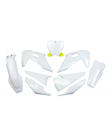 Kit Plastique Husqvarna TC 125 2019 2022 Blanc 2019-2022