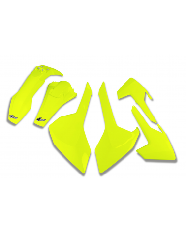 Kit Plastique Husqvarna TE 125 2017 2019 Jaune Fluo 2017-2019