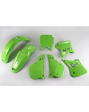 Kit Plastique Kawasaki KX 125 1990 1991 Vert 1990-1991