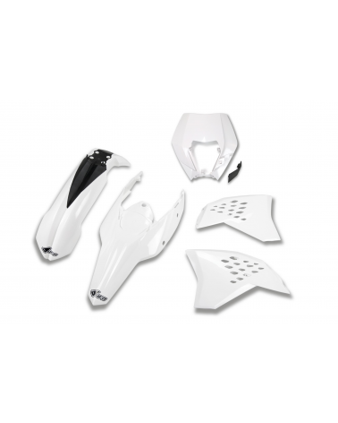 Kit Plastique Ktm EXC 125 2009 2011 Blanc 2009-2011