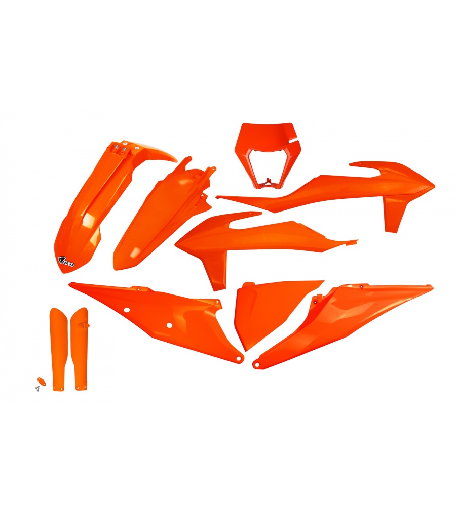 Kit Plastique Ktm EXC 125 2020 2021 Orange Fluo 2020-2021