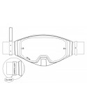 Goggle Wise Blanc Masque Motocross StreetWear