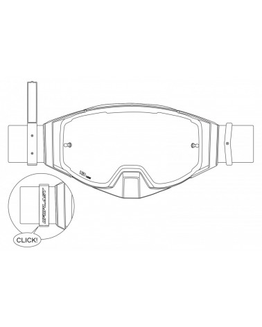 Goggle Wise Blanc Masque Motocross StreetWear