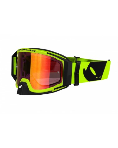 Goggle Wise Pro Jaune Fluo Masque Motocross StreetWear