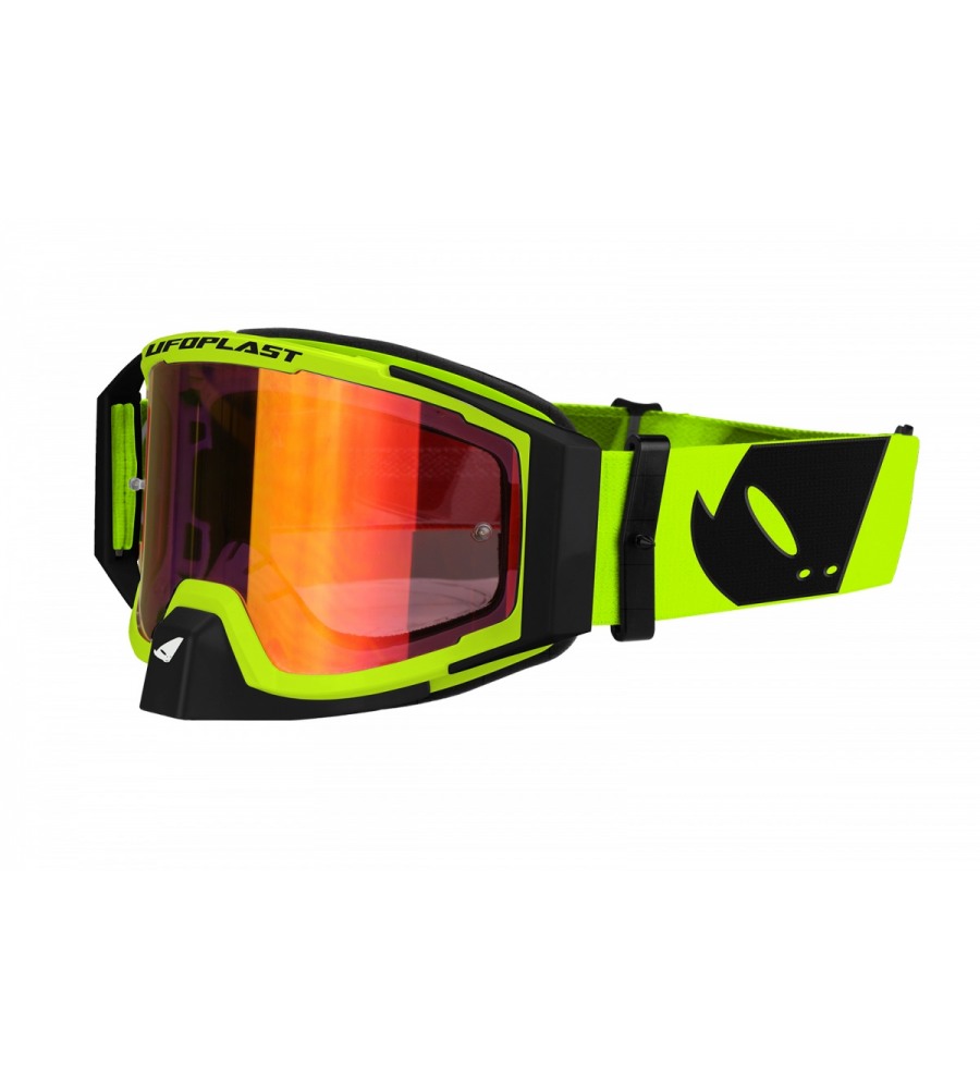 Goggle Wise Pro Jaune Fluo Masque Motocross StreetWear