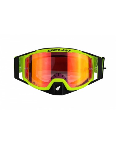 Goggle Wise Pro Jaune Fluo Masque Motocross StreetWear