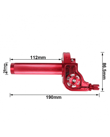 Poignée de gaz tirage rapide alu CNC Accessoires guidon