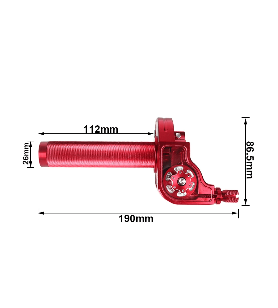 Poignée de gaz tirage rapide alu CNC Accessoires guidon