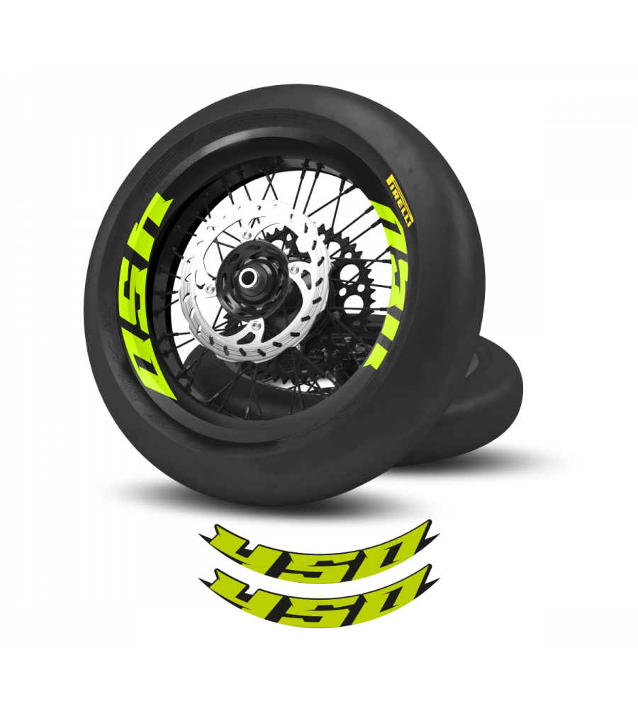 Stickers Kit DEMI-Jantes 450 SUPERMOT Kit Déco pour jantes Semi-Perso