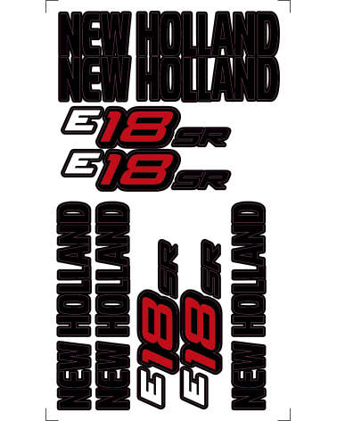 Kit stickers new holland E18SR Autres
