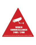 Autocollant VIDÉO SURVEILLANCE 24H / 24H Autocollant securité