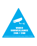 Autocollant VIDÉO SURVEILLANCE 24H / 24H Autocollant securité