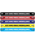Autocollant BANDE SITE SOUS VIDEO SURVEILLANCE Autocollant securité