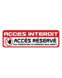 Autocollant ACCES INTERDIT Autocollant securité