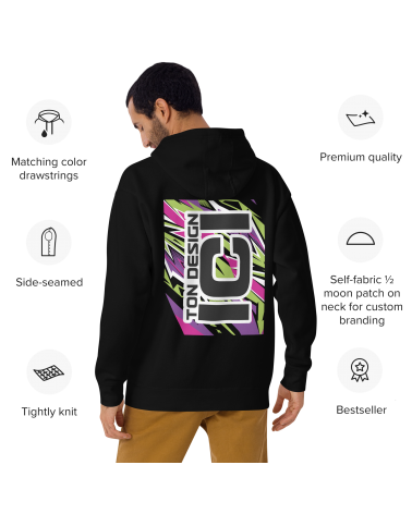Sweat à capuche 100% Perso - 100 % coton StreetWear