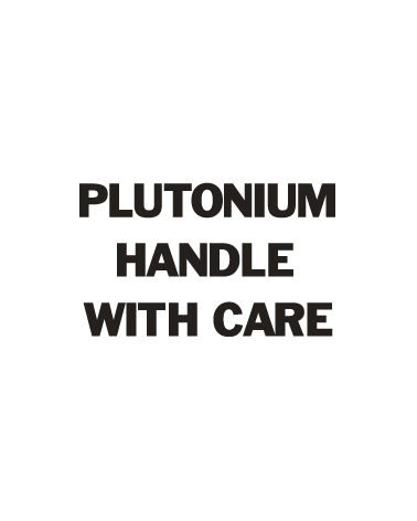 Sticker Plutonium HANDLE WITH BTTF Autres