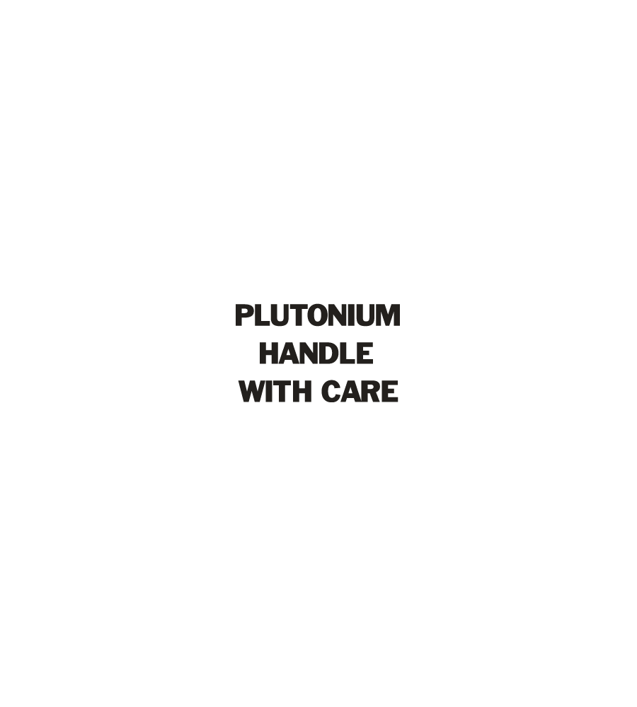 Sticker Plutonium HANDLE WITH BTTF Autres