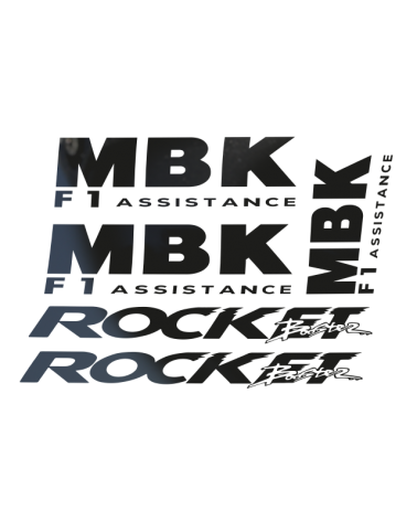 Stickers F1 MBK Rocket Kit Déco Scooter Semi-Perso