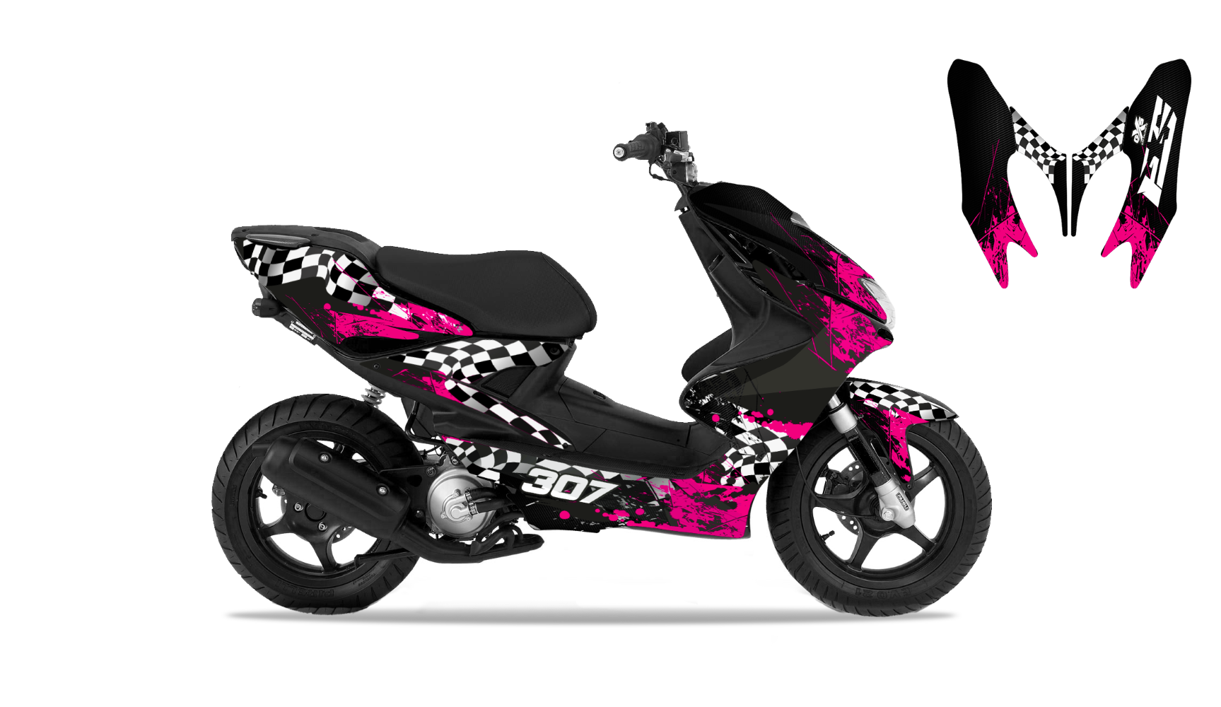 Kit Déco MBK NITRO F1 Av 2012 Kit Déco Scooter Standard