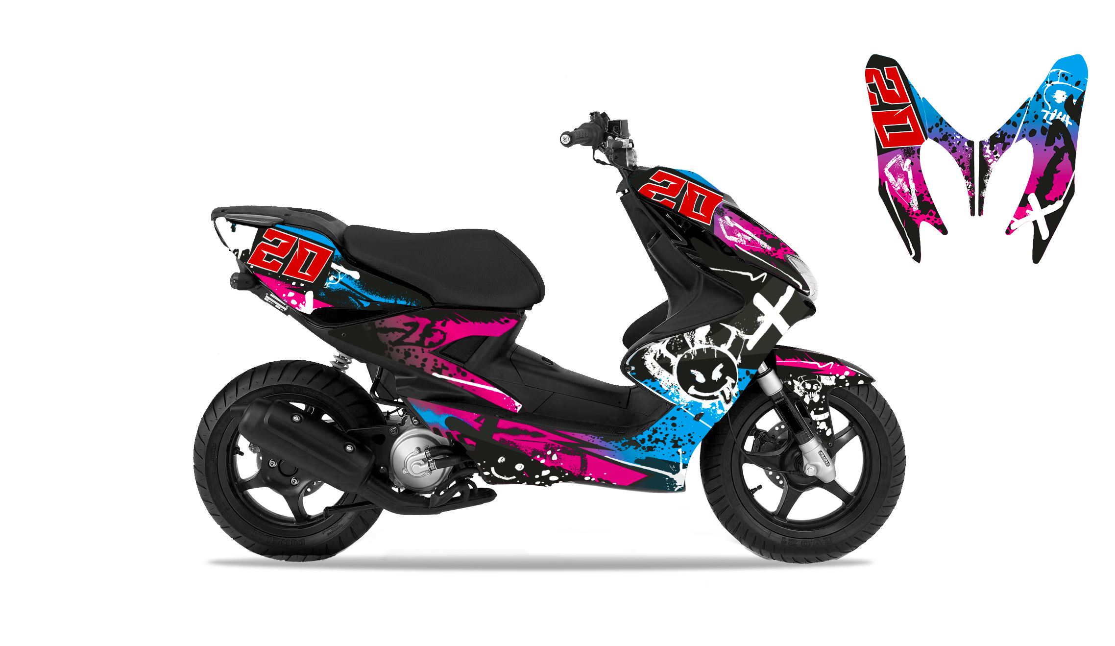 Kit Déco MBK NITRO GP Av 2012 Kit Déco Scooter Standard