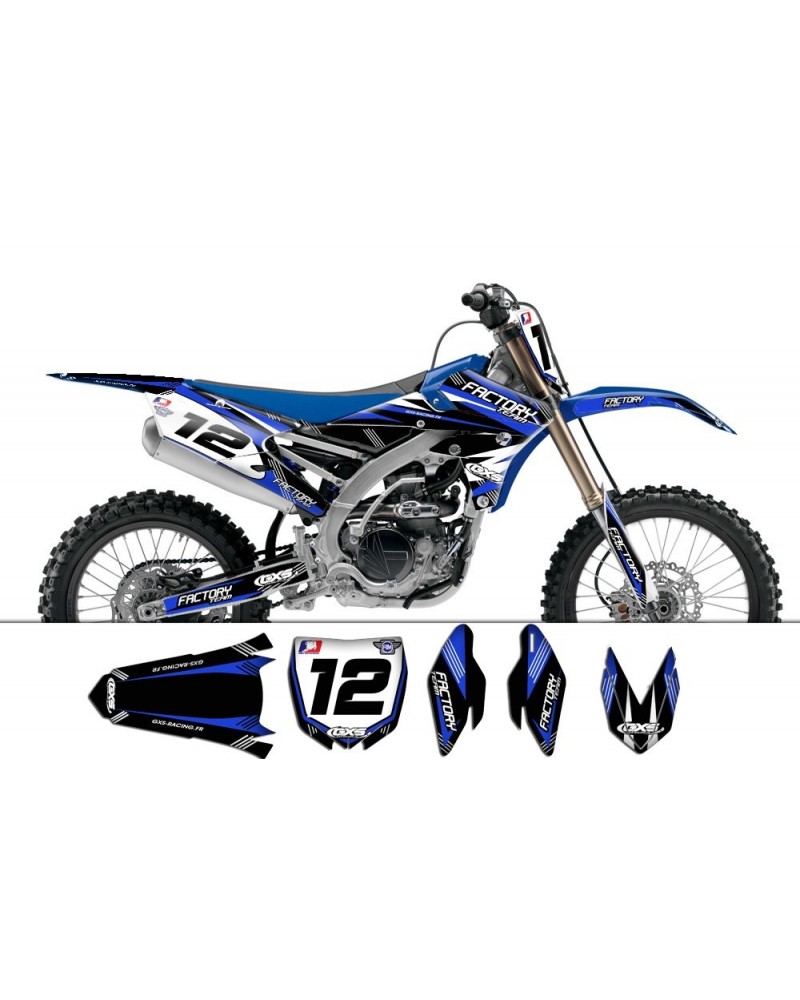 Kit déco Yamaha YZF250 450 2014 Factory Team Dash