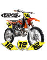 50cc, 65cc, 85cc Pitbike Fonds de Plaque COLORS