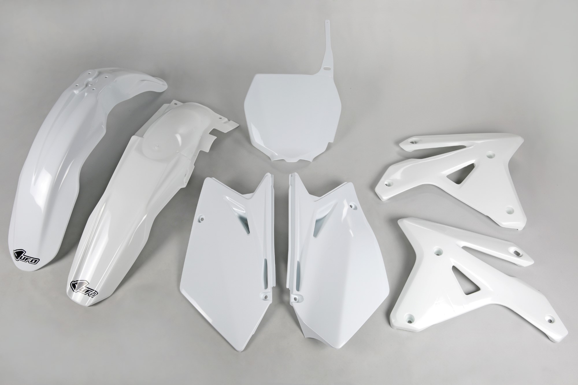 Kit déco Suzuki RMZ 450 2007 2007 Kits plastiques sans protège-fourches — Blanc